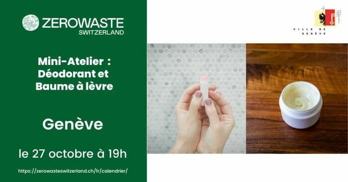 Genève – Mini-Atelier Fabrication: Déodorant et Baume à lèvre