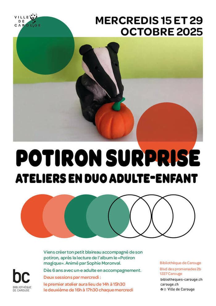 Potiron surprise : atelier en duo adulte/enfant