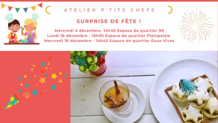 Atelier p’tits chefs : surprise de fête !