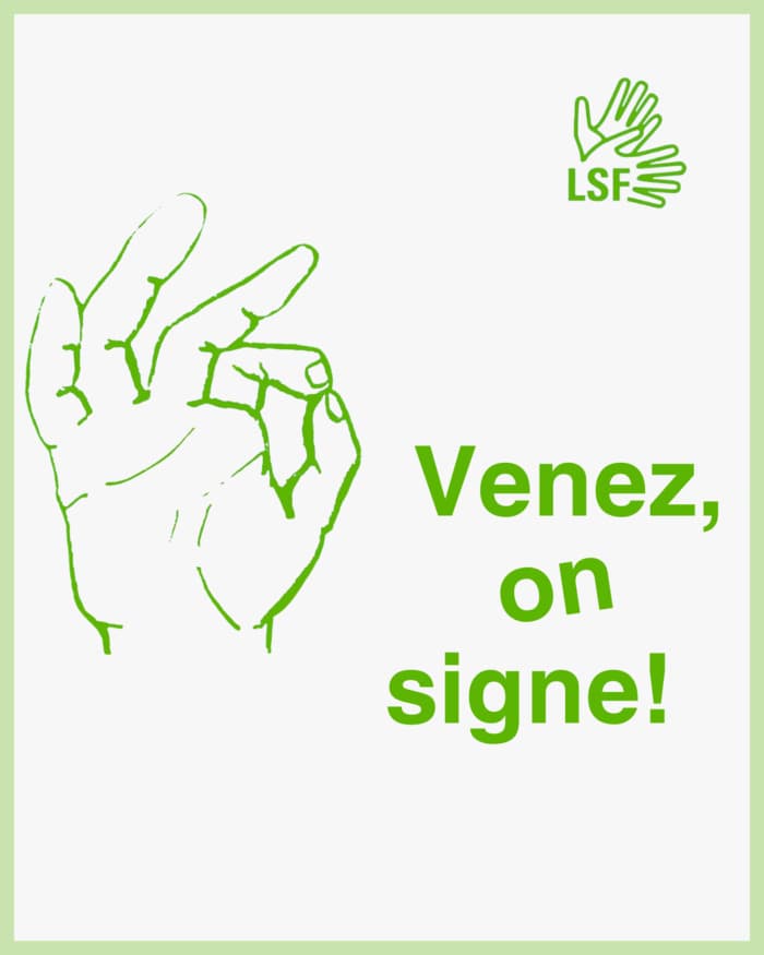 Venez, on signe!