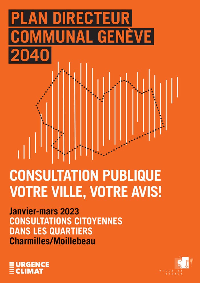 La Ville de Genève en 2040: consultations publiques (Charmilles / Moillebeau)