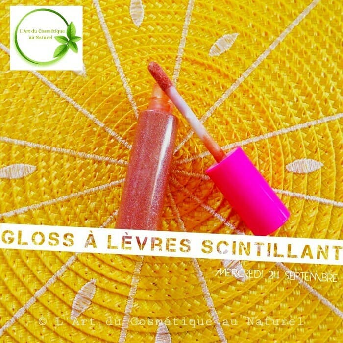 Atelier cosmétique pour enfant: fabrication Gloss scintillant