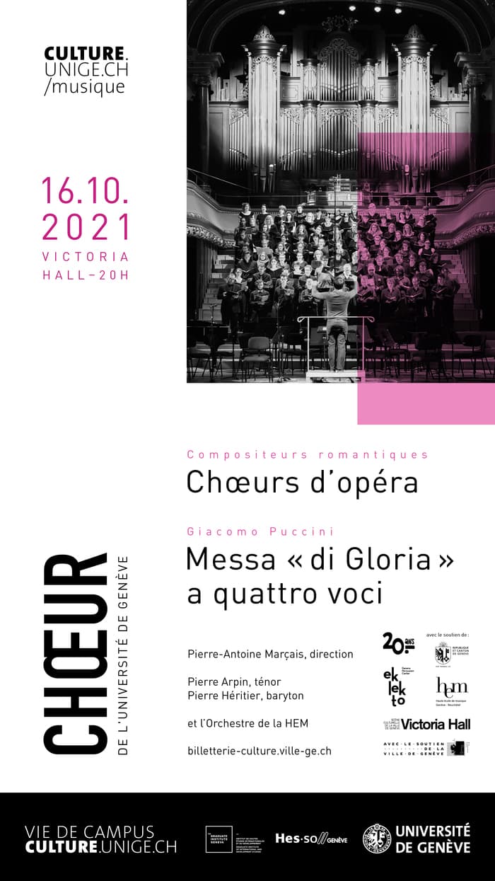 Chœur de l’Université de Genève; Orchestre de la Haute école de musique (HEM)