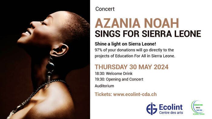 Azania Noah chante pour la Sierra Leone