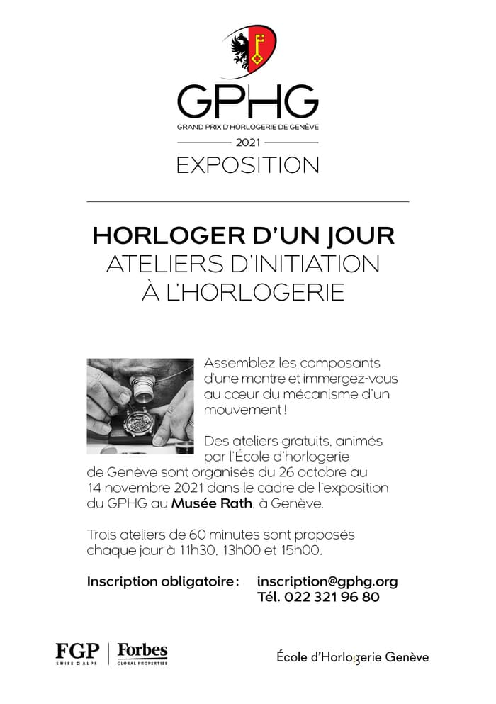 Horloger d'un jour au Musée Rath