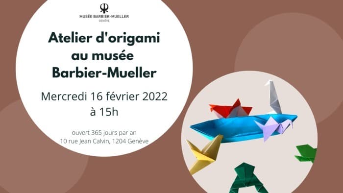 Atelier d'origami au musée Barbier-Mueller