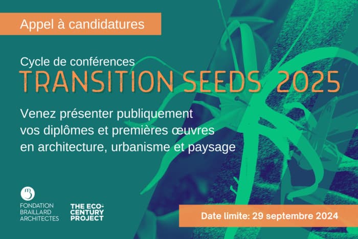 Appel à candidatures Transition Seeds Seeds 2025