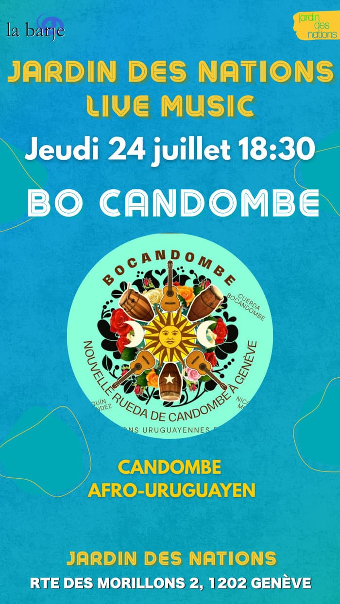 Live music au Jardin des Nations : BO Candombe