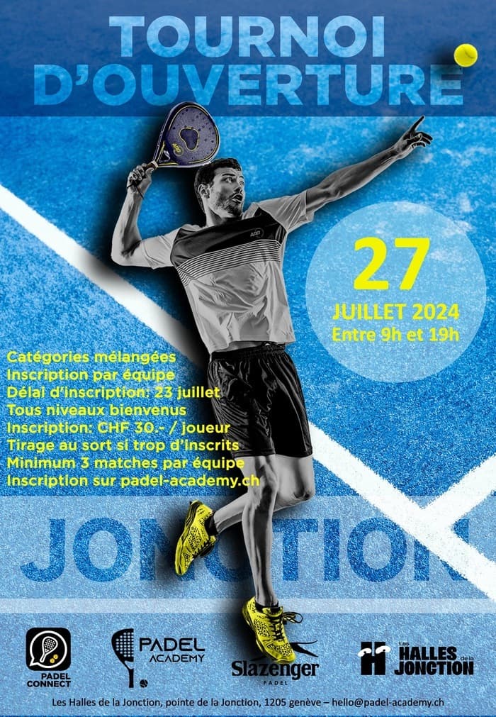 Tournoi de Padel 📍Halles de la Jonction