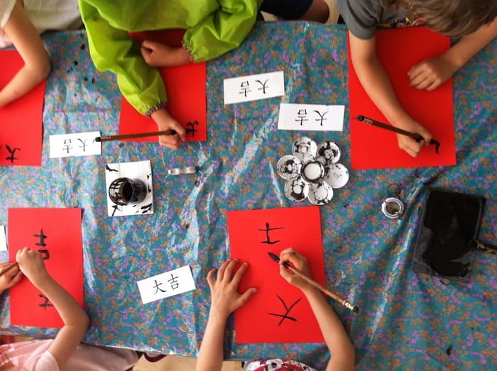 Atelier enfants - Ecriture chinoise