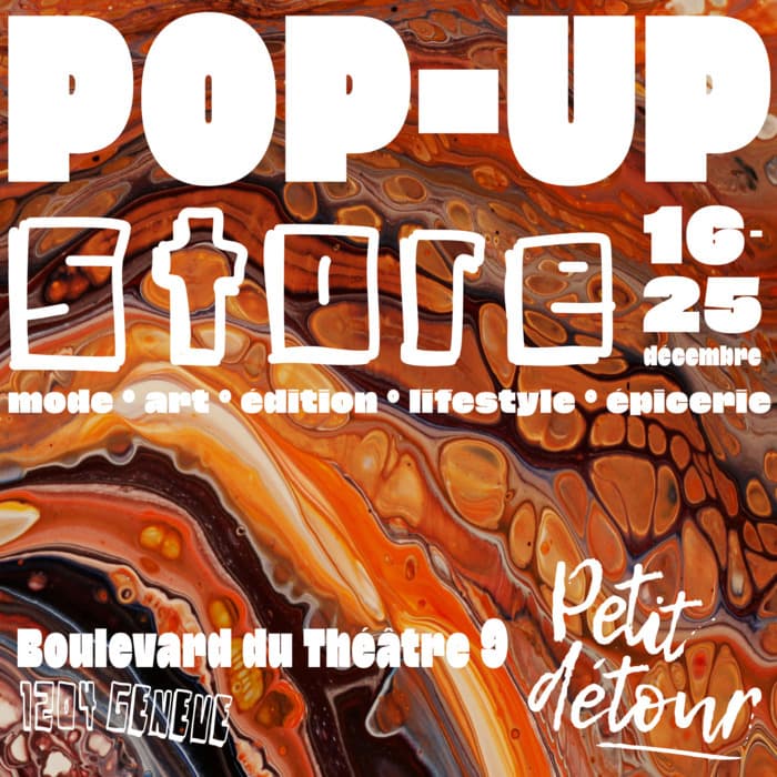 Petit détour Pop-up store 16-25 décembre  Vernissage / Afterwork / Dégustation de vin le jeudi 19 décembre