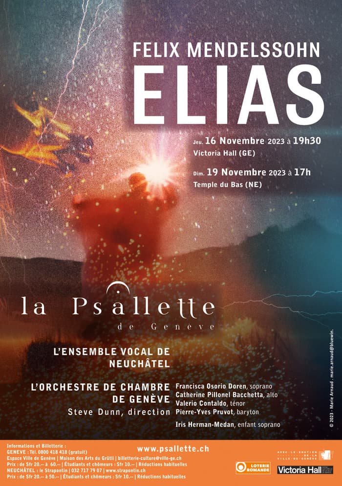 La Psallette de Genève et l'Ensemble Vocal de Neuchâtel. L'Orchestre de Chambre de Genève.