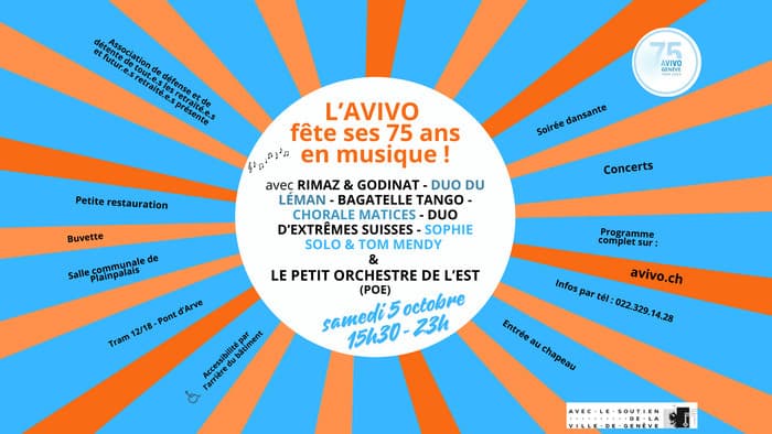 L'AVIVO fête ses 75ans en musique !