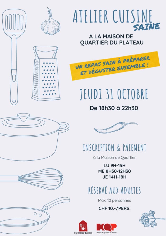 Atelier cuisine saine