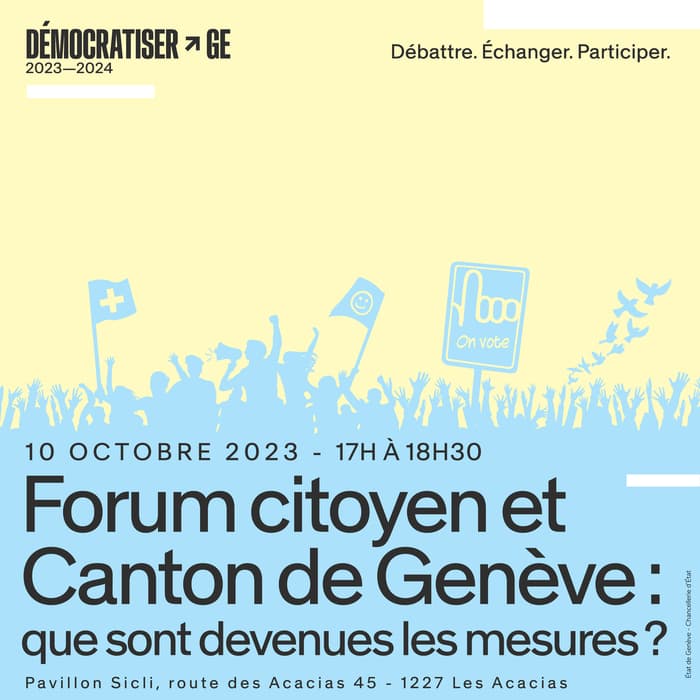 Forum citoyen et Canton de Genève : que sont devenues les mesures ?