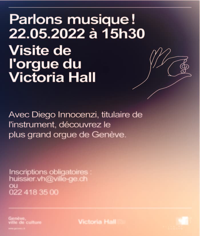 Visite de l'orgue du Victoria Hall