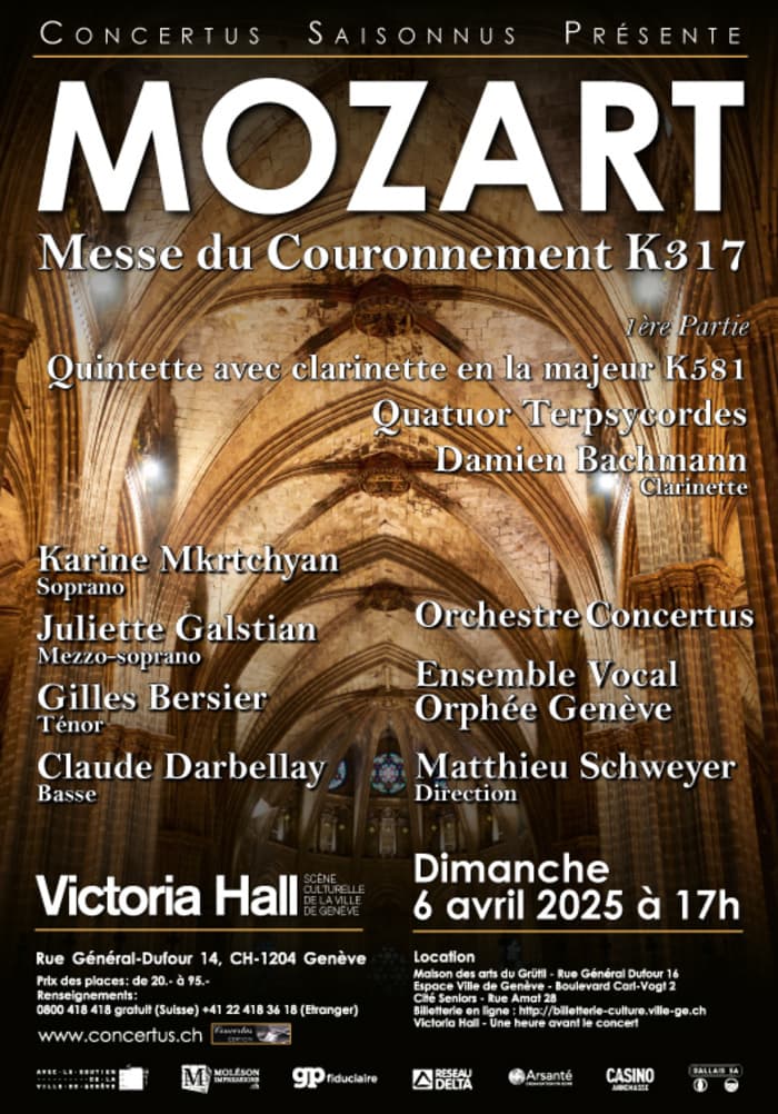 Orchestre Concertus Genève; Ensemble Vocal Orphée de Genève; Quatuor Terpsycordes; Mozart