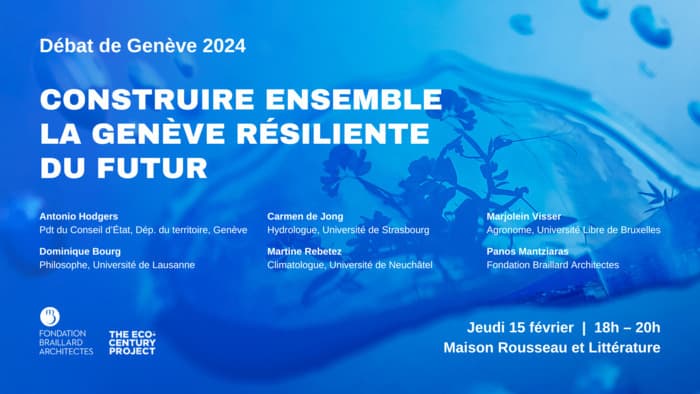 Débat de Genève 2024 I CONSTRUIRE ENSEMBLE LA GENEVE RESILIENTE DU FUTUR