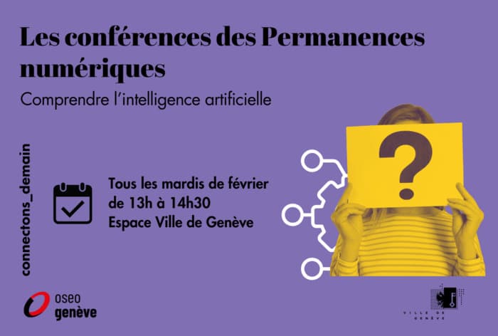 Conférence "Comprendre l'intelligence artificielle" - Permanence numérique Rive gauche