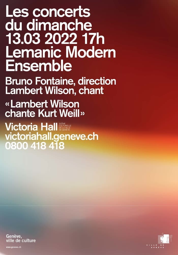 Lemanic Modern Ensemble; Lambert Wilson