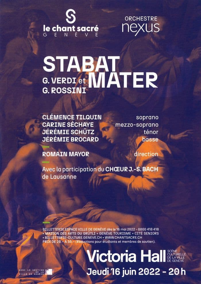 Le Chant Sacré Genève; participation du Chœur Bach, Lausanne; Orchestre Nexus