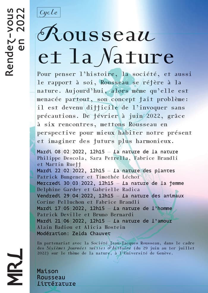 Cycle Rousseau et la nature