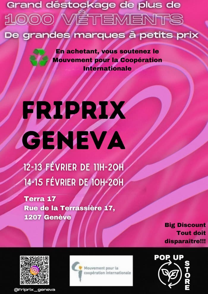 POP UP SHOP @Friprix_Geneva