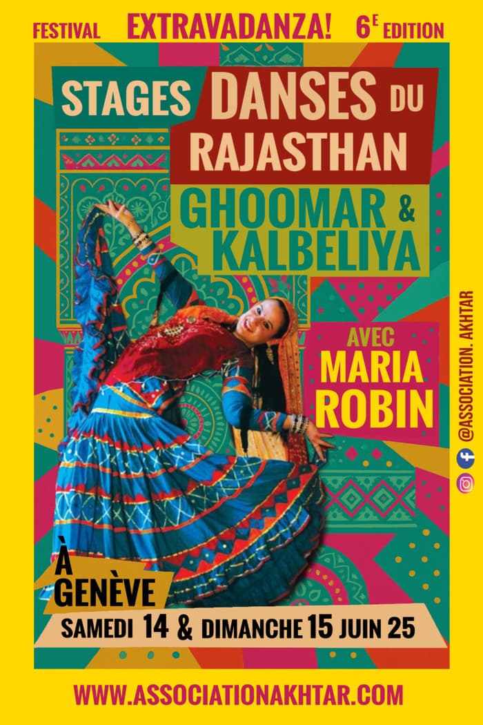 Stages de danse gitane du Rajasthan à Genève avec Maria Robin!