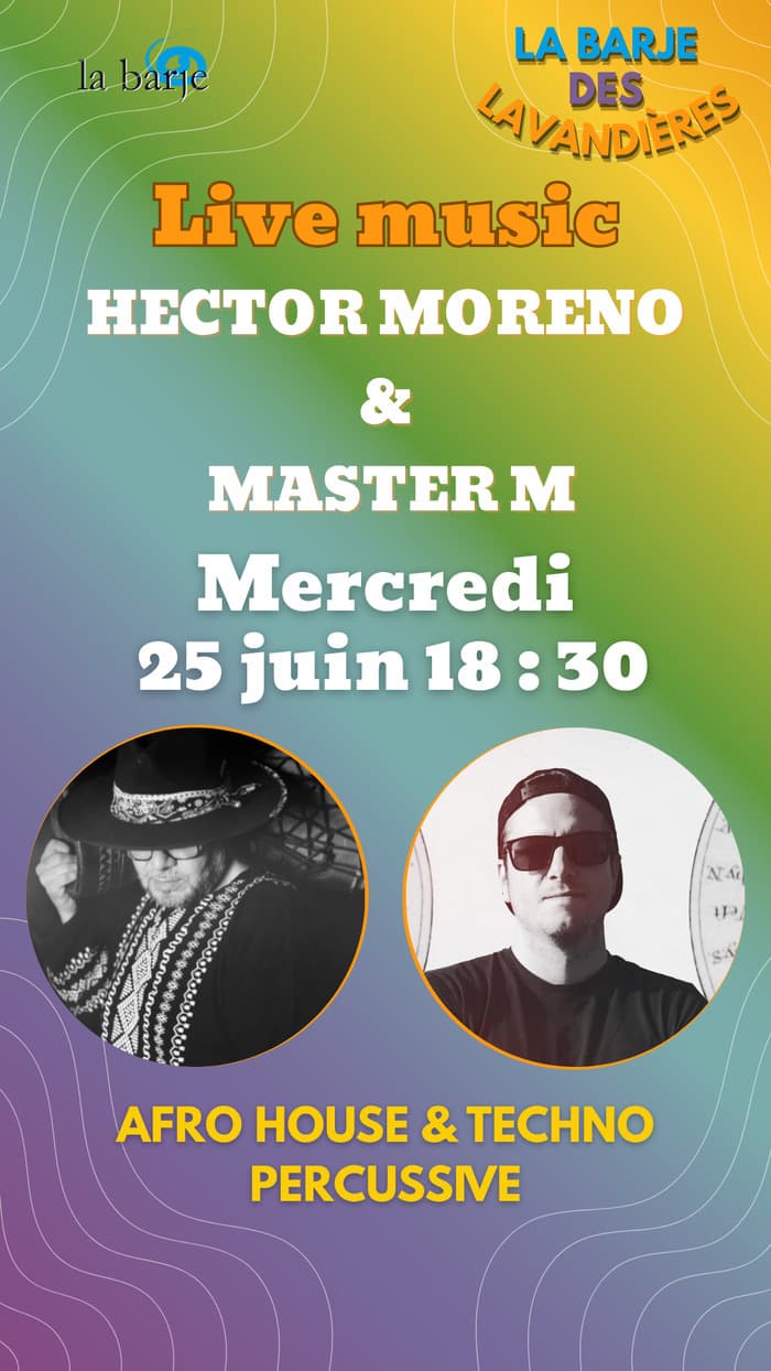 Live music à la Barje des Lavandières : Mariano Reale & Hector Moreno