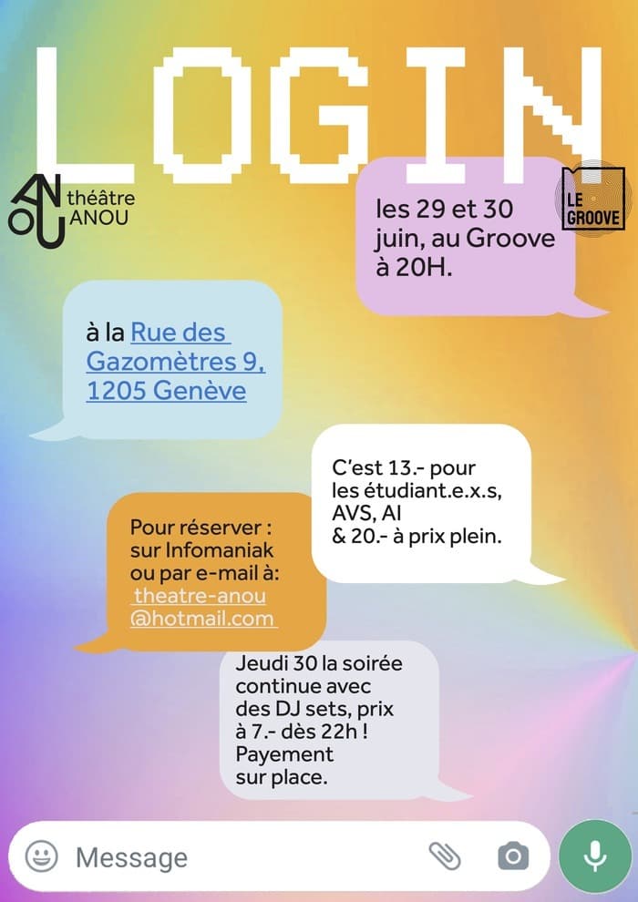 LOGIN - Théâtre + Performance + DJ set
