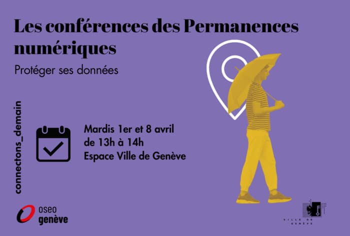 Conférence "Protéger ses données" - Permanence numérique Rive gauche