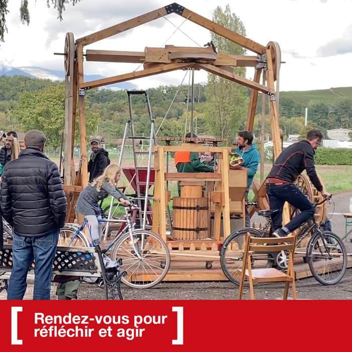Un pressoir pour faire votre jus de pomme au MEG!