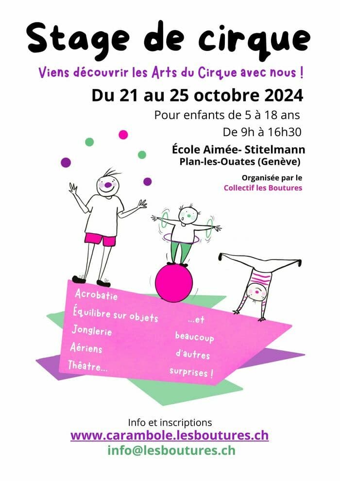 Stage de cirque pour enfants