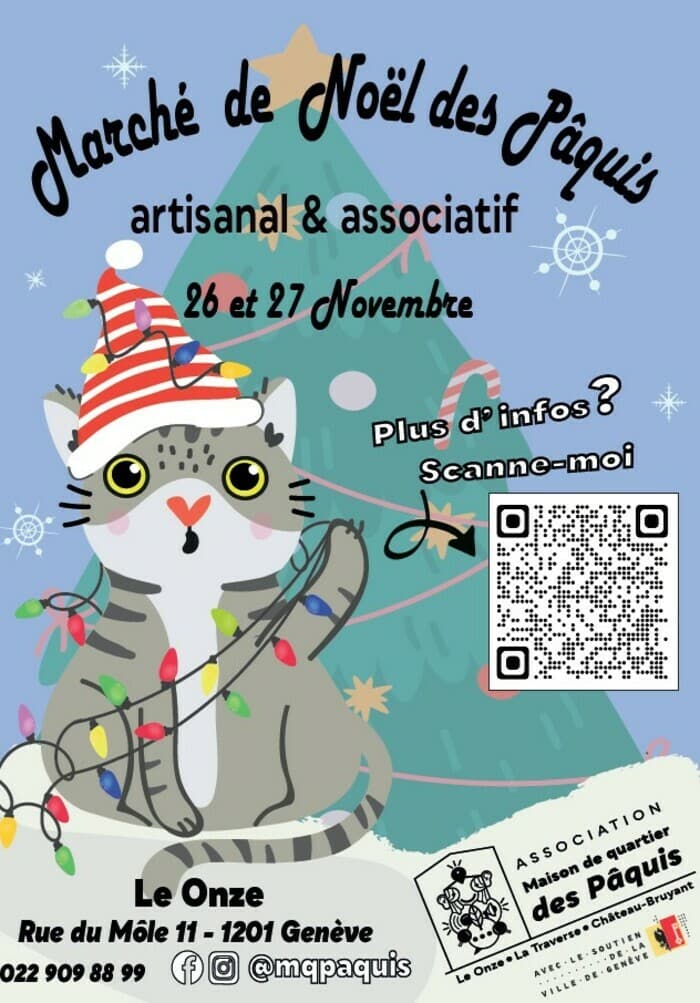 Marché de Noël artisanal et associatif des Pâquis