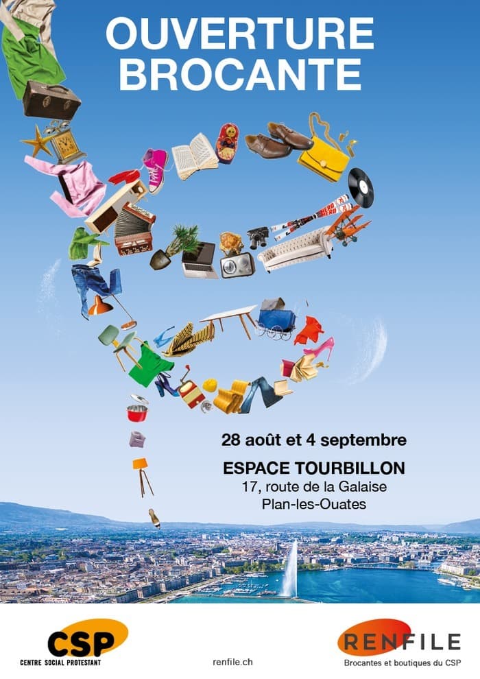 Inauguration de la brocante RENFILE à l'espace Tourbillon - Plan-les-Ouates