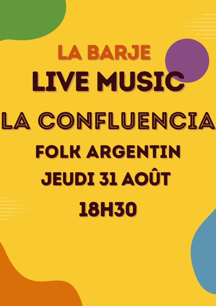 APÉRO & LIVE MUSIC LA CONFLUENCIA // FOLK ARGENTIN
