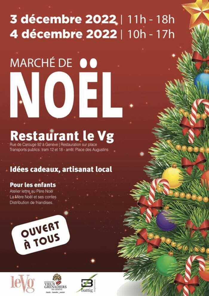 Marché de Noël au restaurant Le Vg , Genève Plainpalais