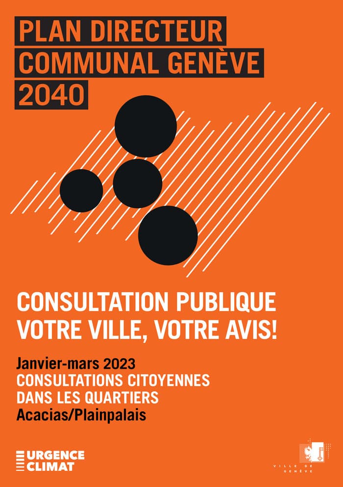 La Ville de Genève en 2040: consultations publiques (Acacias / Plainpalais)