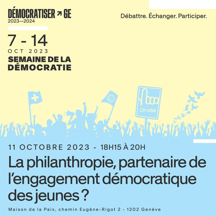 La philanthropie, partenaire de l’engagement démocratique des jeunes?