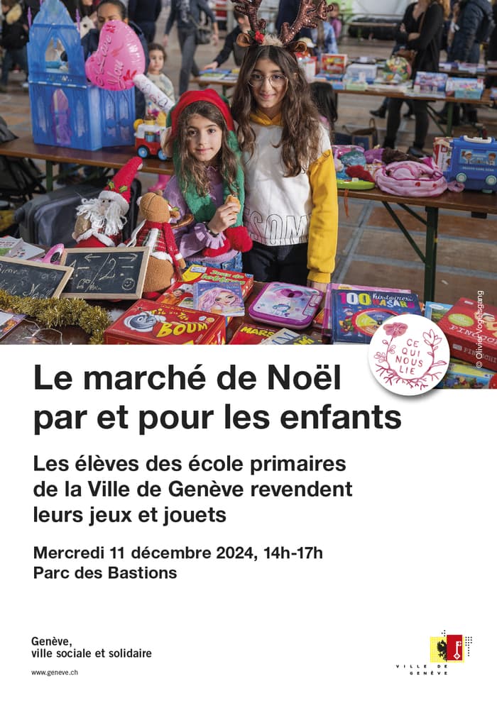 Le Marché de Noël par et pour les enfants au parc des Bastions!