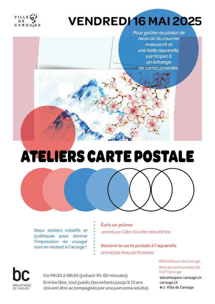 Ateliers "carte postale"