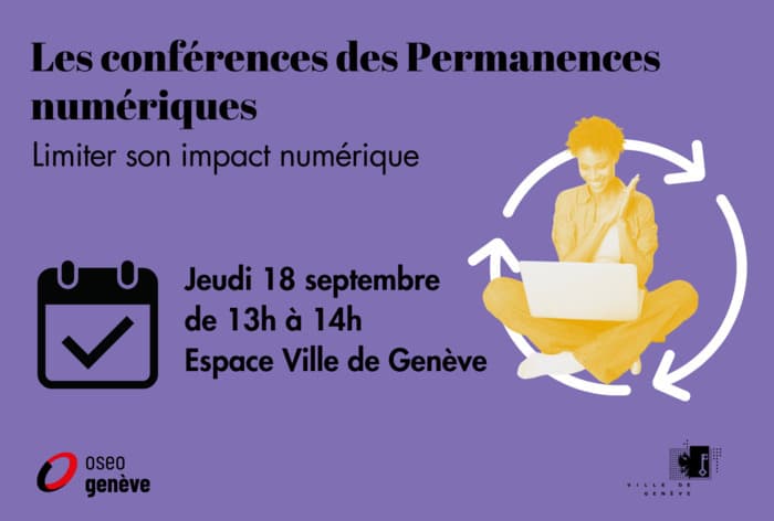 Conférence « Limiter son impact numérique » - Permanence numérique Rive gauche