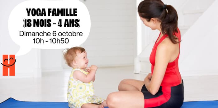 Yoga Famille (18 mois - 4 ans) - Dimanche 6 octobre de 10h à 10h50