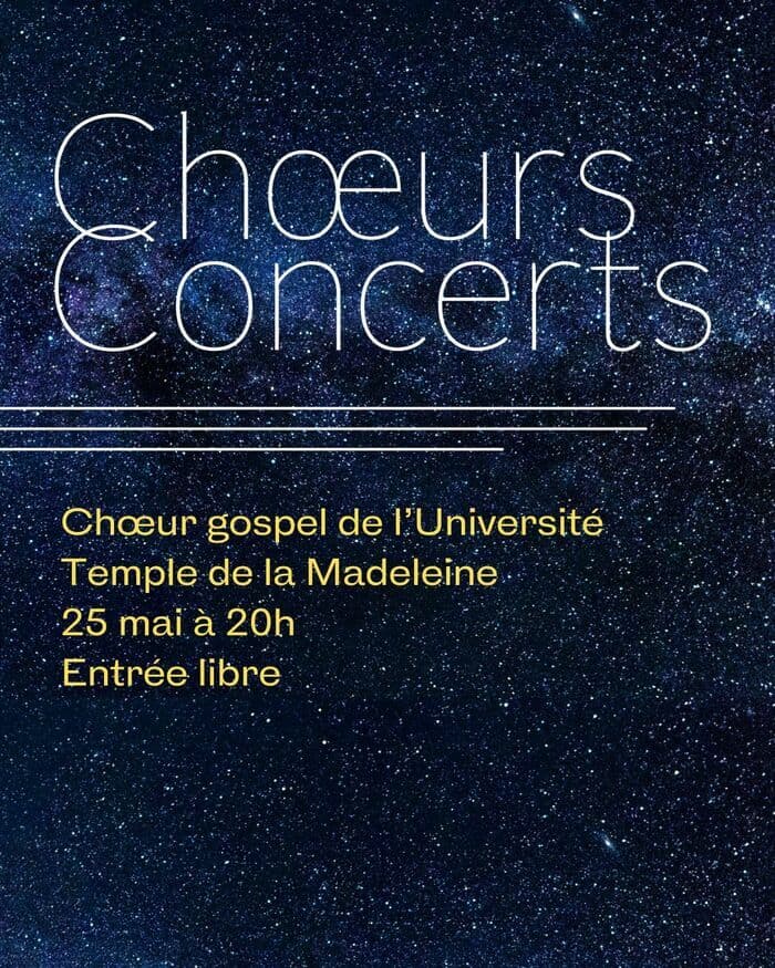 Concert du Chœur Gospel de l'Université