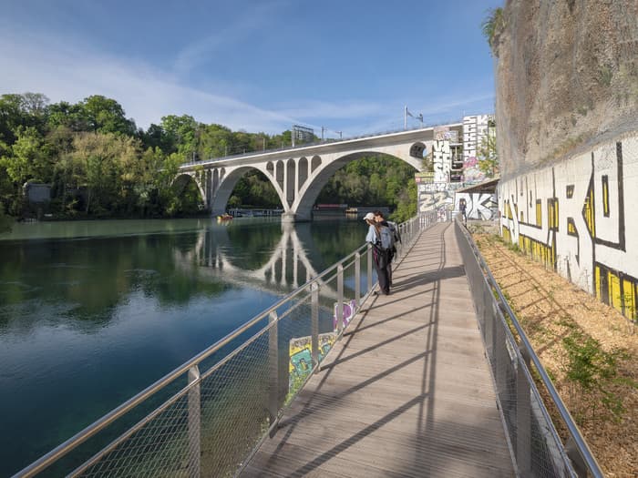 Journées sia | Création d'une passerelle piétonne le long du Rhône