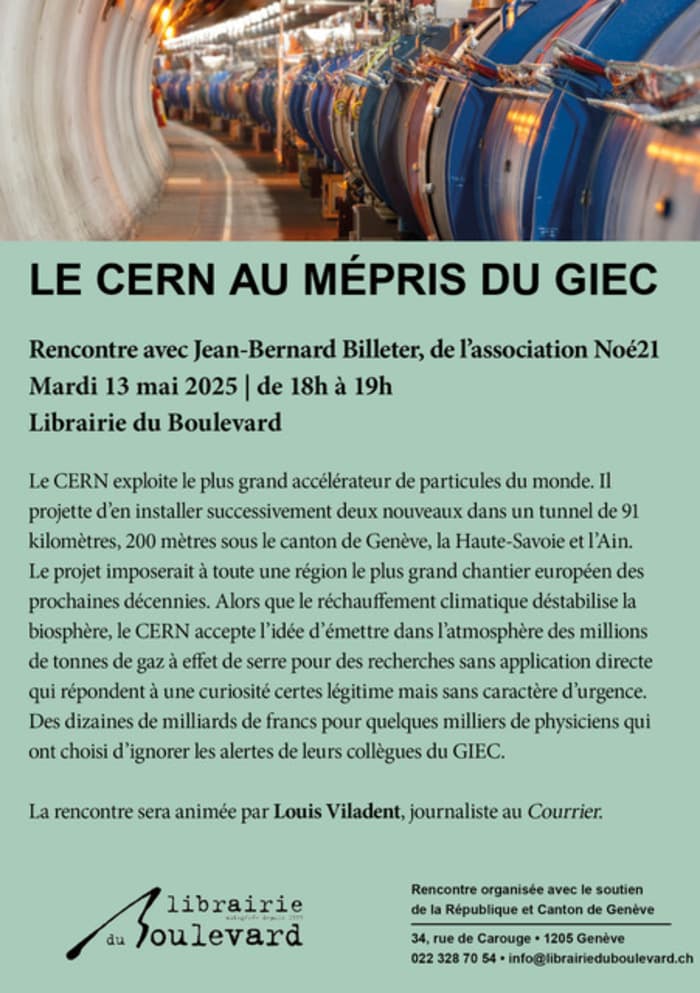 Le CERN au mépris du GIEC