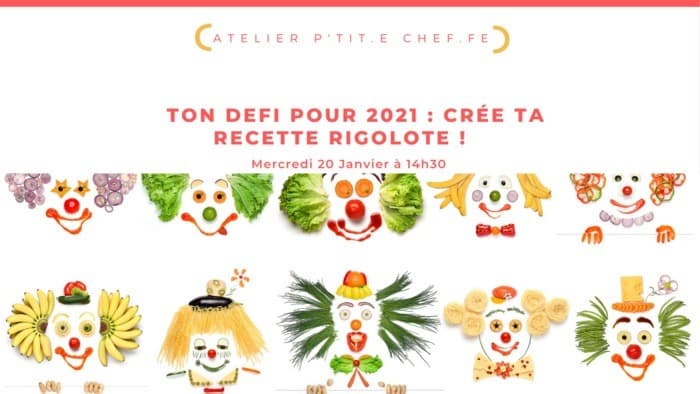 Ton 1er défi de 2021 : crée ton assiette rigolote !