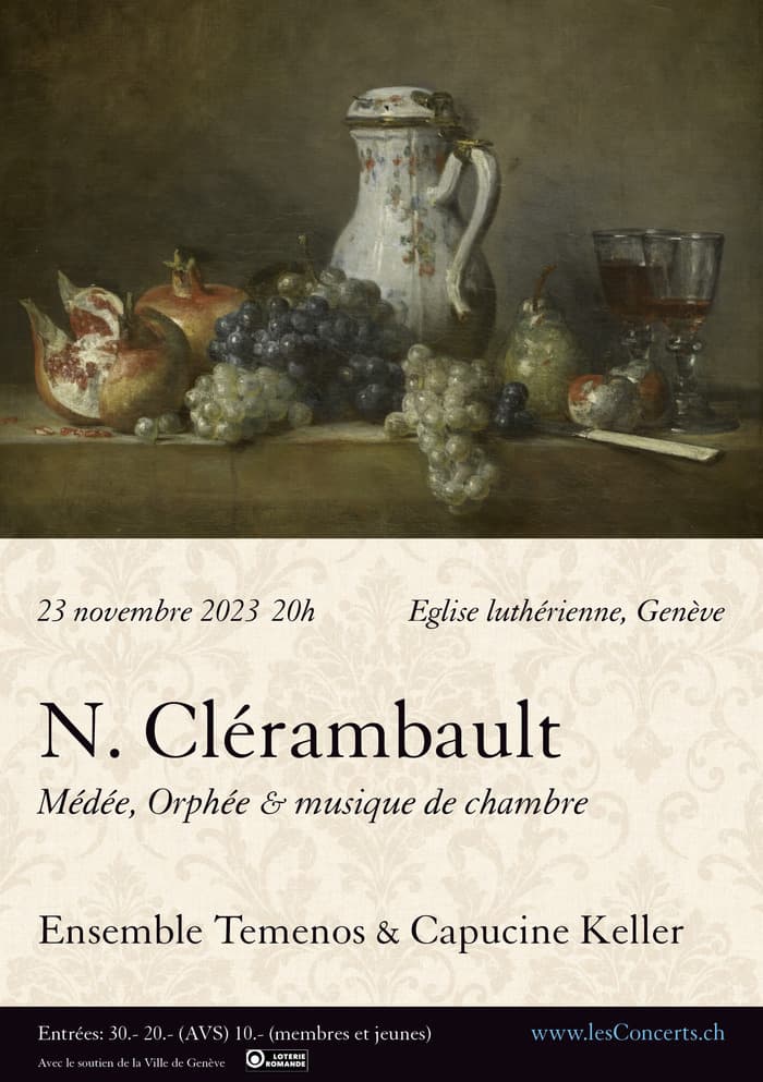 Nicolas Clérambault, Médée, Orphée & musique de chambre