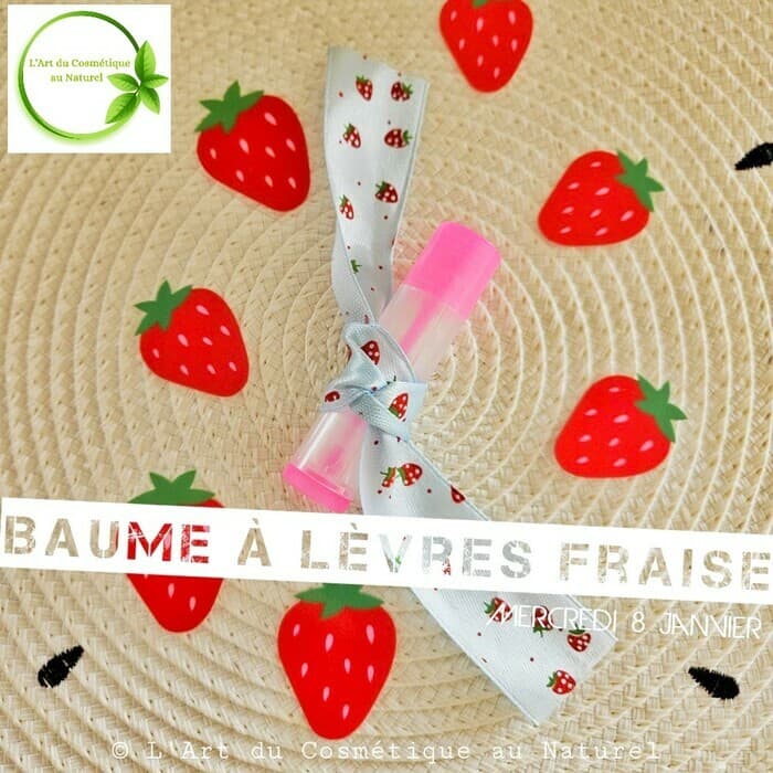 Atelier cosmétique pour enfant: fabrication Baume à lèvres à la fraise