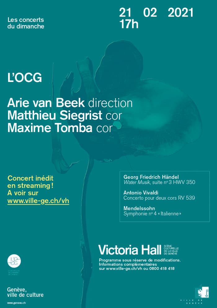 Concert de l'Orchestre de Chambre de Genève en streaming